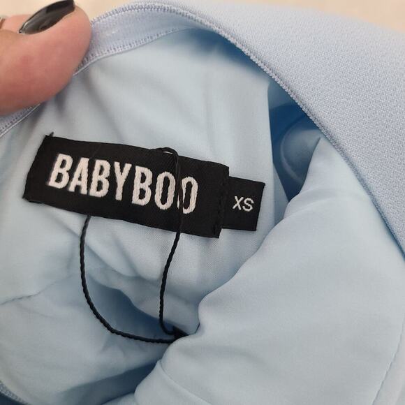 Babyboo Calarabella midi dress baby blue Size XS formal chic timeless proper - Picture 12 of 12